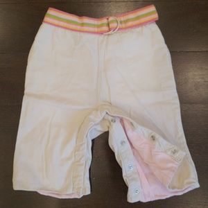 GIRL'S GAP KHAKI PANTS WITH COLORFUL BELT